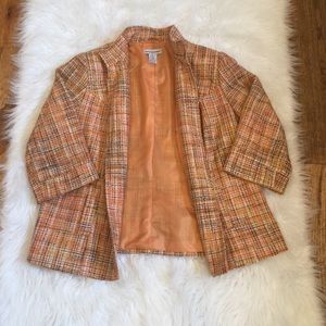 Jessica London Multicolor Tweed Blazer Size 12